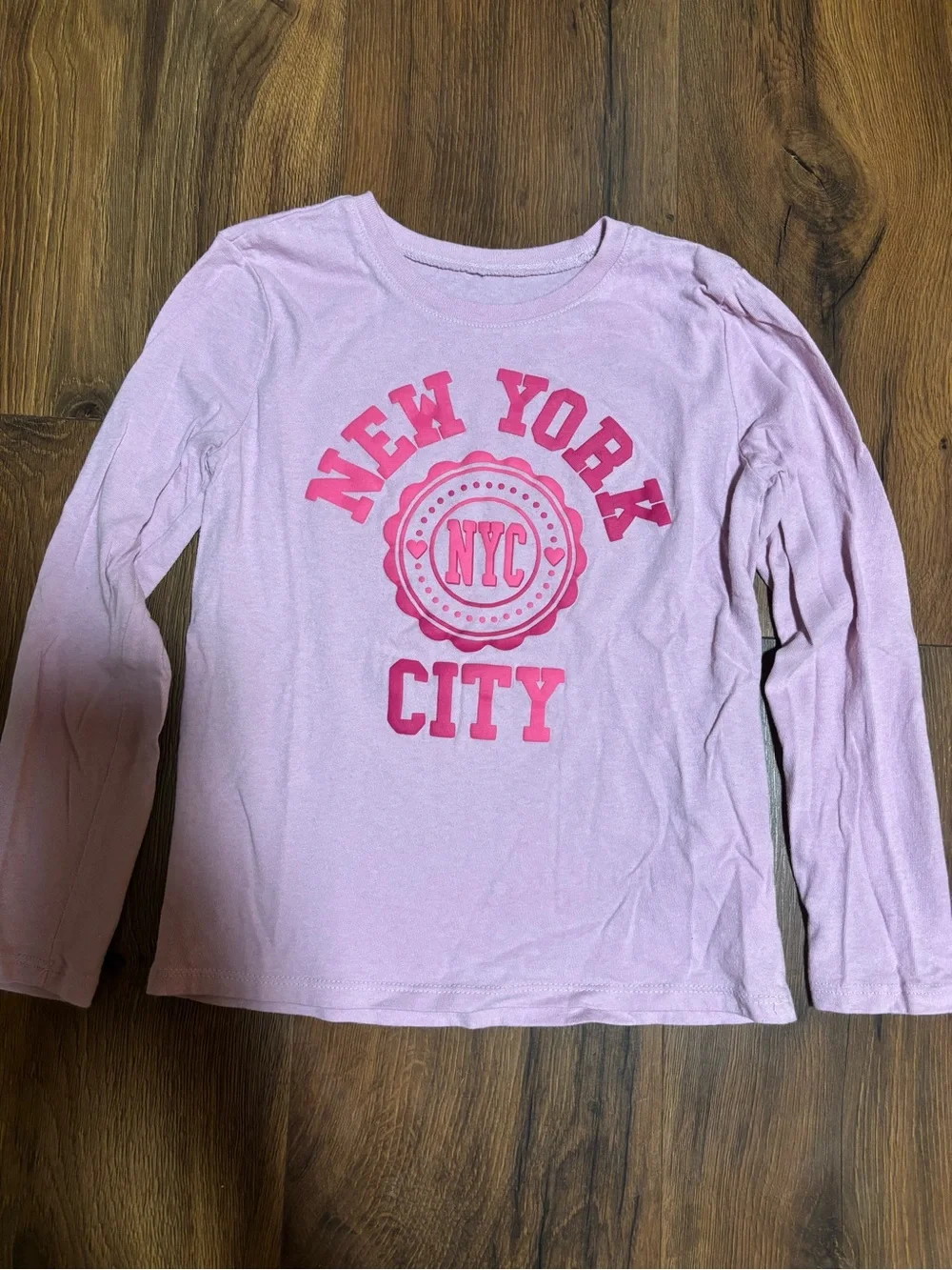 The Children’s Place Girls’ Long Sleeve New York City Shirt - Purple 5/6